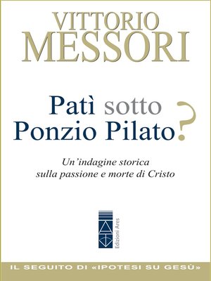 cover image of Patì sotto Ponzio Pilato?